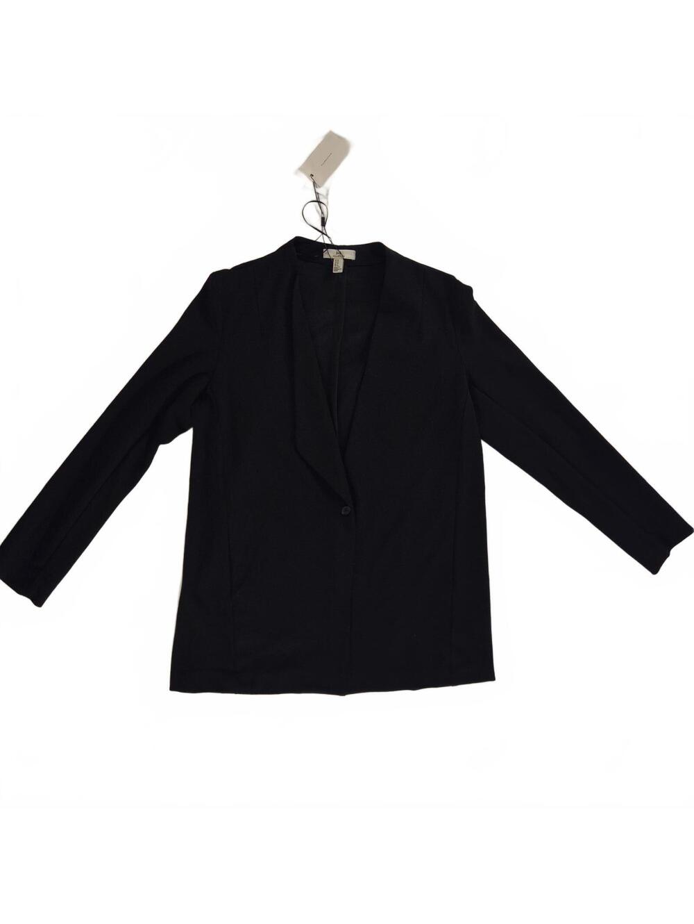 Halston Black Long Sleeve Blazer Jacket Size M